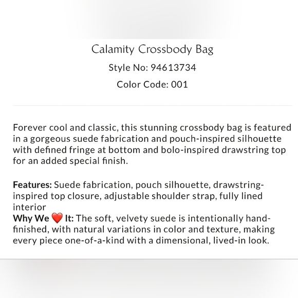 Free People Calamaty Fringe Crossbody Black Bag NWT - Picture 14 of 14